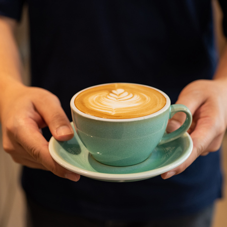 Loveramics Egg - Filiżanka i spodek Cafe Latte 300 ml - Basil - obrazek 4