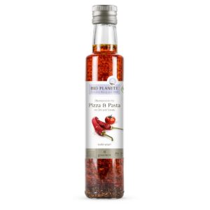 OLEJ DO PIZZY I MAKARONU Z OLIWĄ, POMIDORAMI I CHILI BIO 250 ml - BIO PLANETE