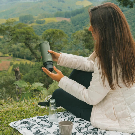 Outin - Nano Espresso Maker - Przenośny ekspres Forest Green - obrazek 6