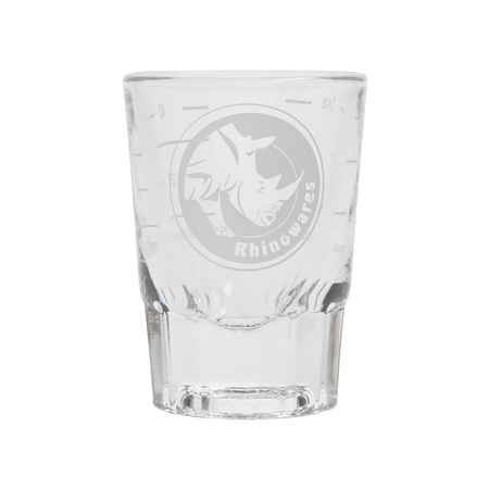 Rhino Coffee Gear Shot Glass Lined 60ml szklanka z miarką