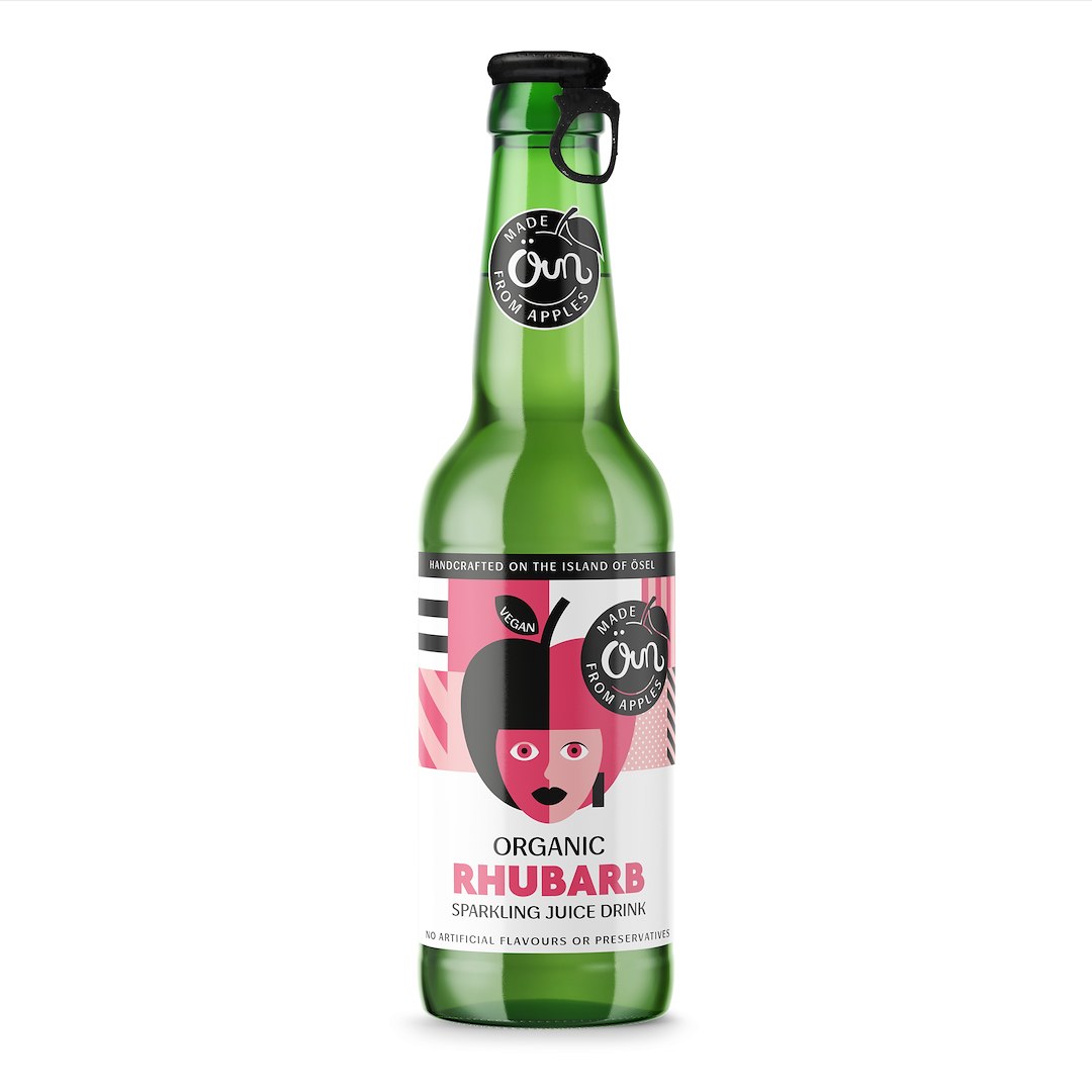 NAPÓJ MUSUJĄCY RABARBAROWY BIO 330 ml - OUN
