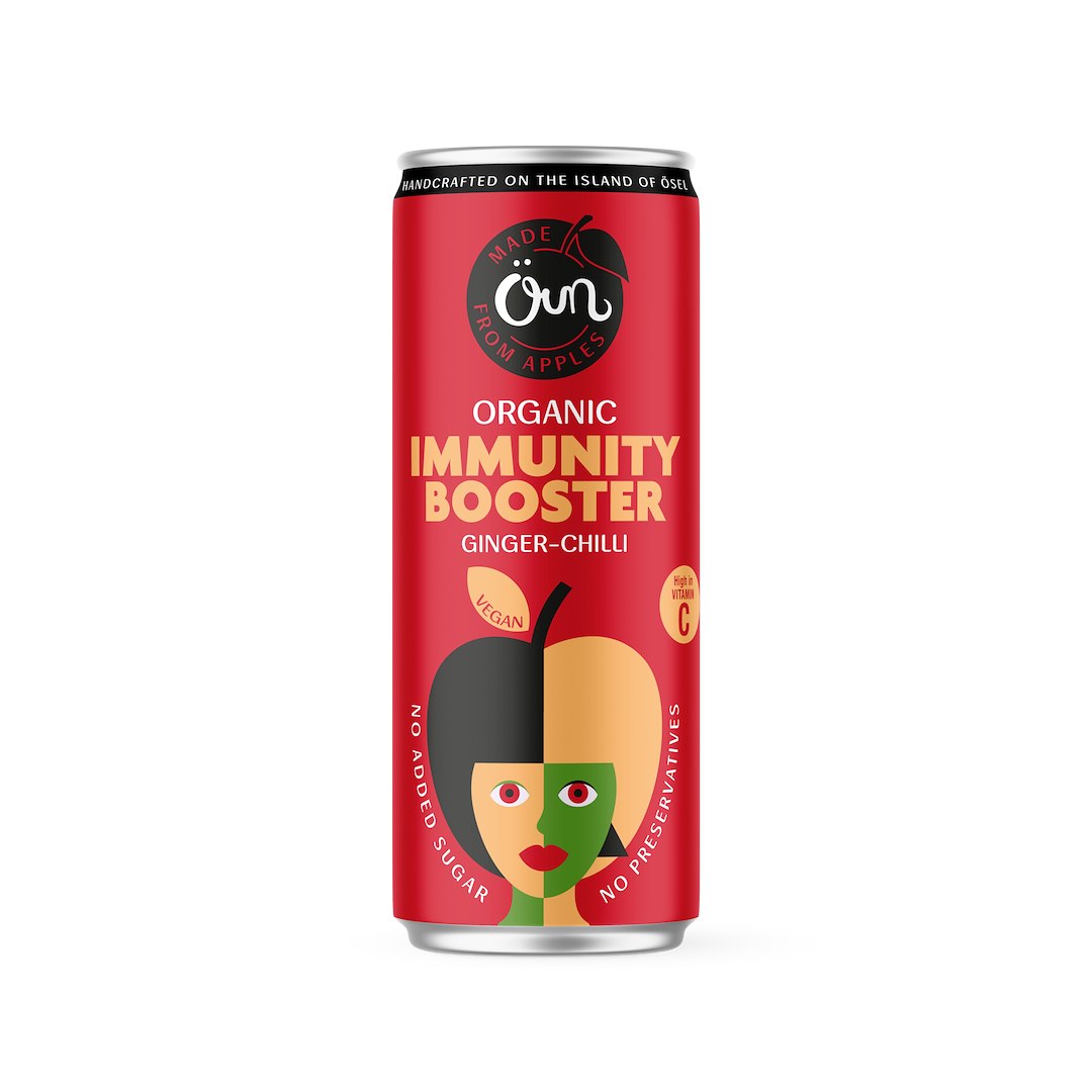 NAPÓJ MUSUJĄCY NA ODPORNOŚĆ IMBIR - CHILI BEZ DODATKU CUKRÓW BIO 250 ml - OUN