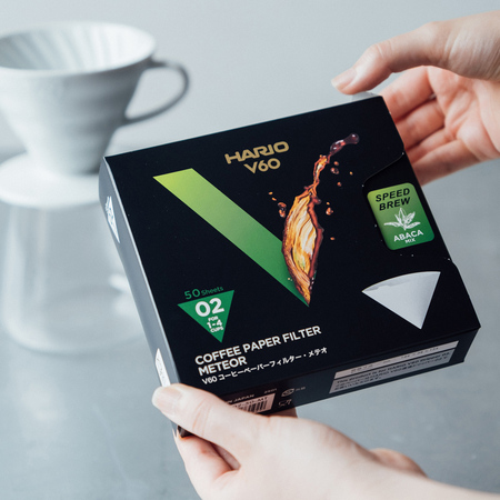 Hario - Filtry papierowe Meteor - V60-02 - 50 sztuk - obrazek 3