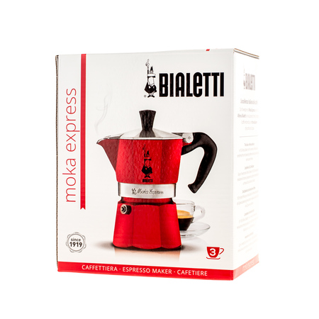 Bialetti Moka Express 3tz czerwona - obrazek 2