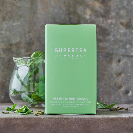 Teministeriet - herbata zielona Supertea Green Tea Mint EKO 20 saszetek - obrazek 2