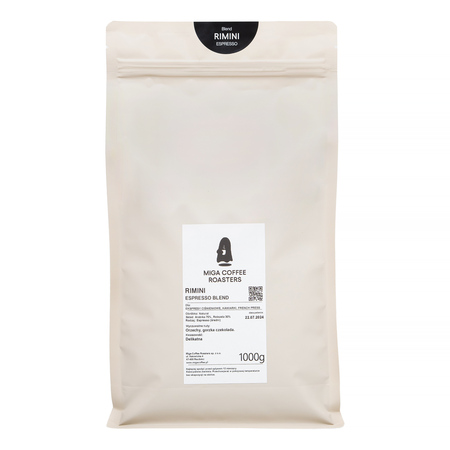 Miga Coffee - kawa ziarnista Rimini Espresso 1 kg - obrazek 2