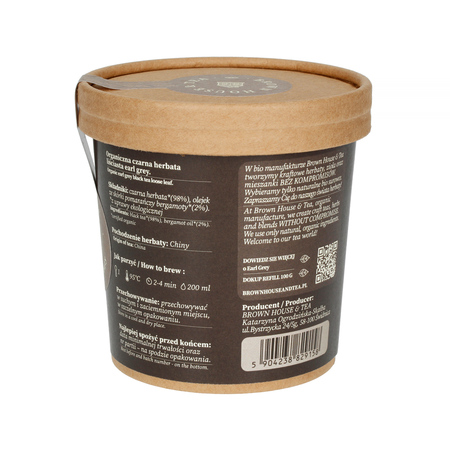 Brown House & Tea - herbata czarna sypana Earl Grey EKO 50 g - obrazek 2