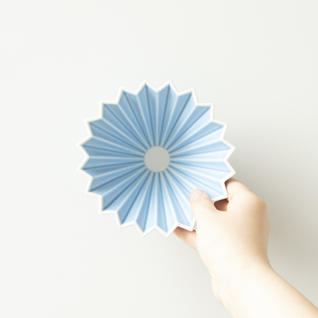 ORIGAMI - Dripper M Matowy niebieski - obrazek 3