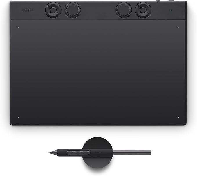 Wacom Intuos Pro Medium – innowacyjny tablet z rysikiem Wacom Pro Pen 3, kompaktowy i lekki – wszechstronny wybór dla ilustratorów, projektantów i edytorów zdjęć | Tablet graficzny (wymagany komputer PC lub Mac), ultracienki dla kreatywnych podróży