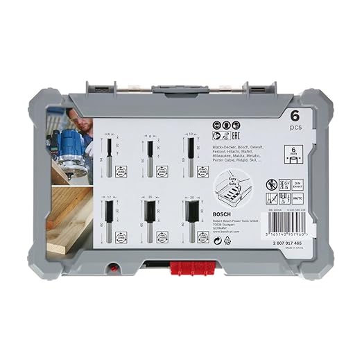 Bosch 6x Zestaw frezów PRO prostych - obrazek 4