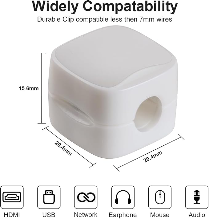 URAQT magnetycznych uchwytów na kable klipsy do kabli urządzenie - obrazek 4