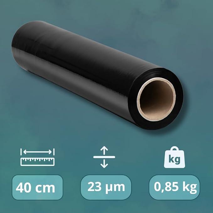RAGO® Folia rozciągliwa czarna 130 - obrazek 6