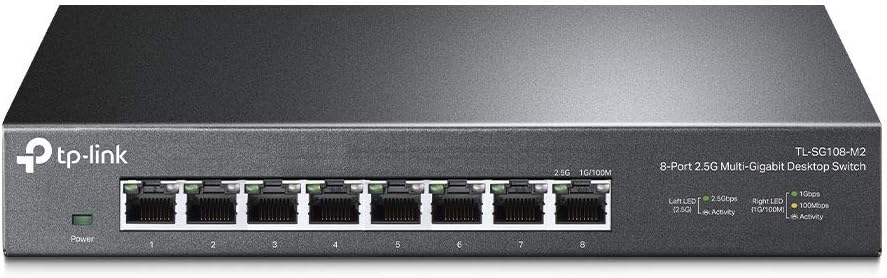 TP-Link TL-SG108-M2 | Przełącznik 2.5G 8× 2.5 Gb/s | Metalowa obudowa | Obsługa Multi-Gig | Idealny do WiFi 6, NAS, stacji roboczych - obrazek 2