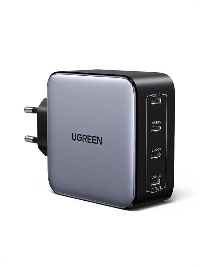 UGREEN Nexode Ładowarka USB-C 100 W, 4 porty USB-C, szybkie ładowanie PPS 45 W