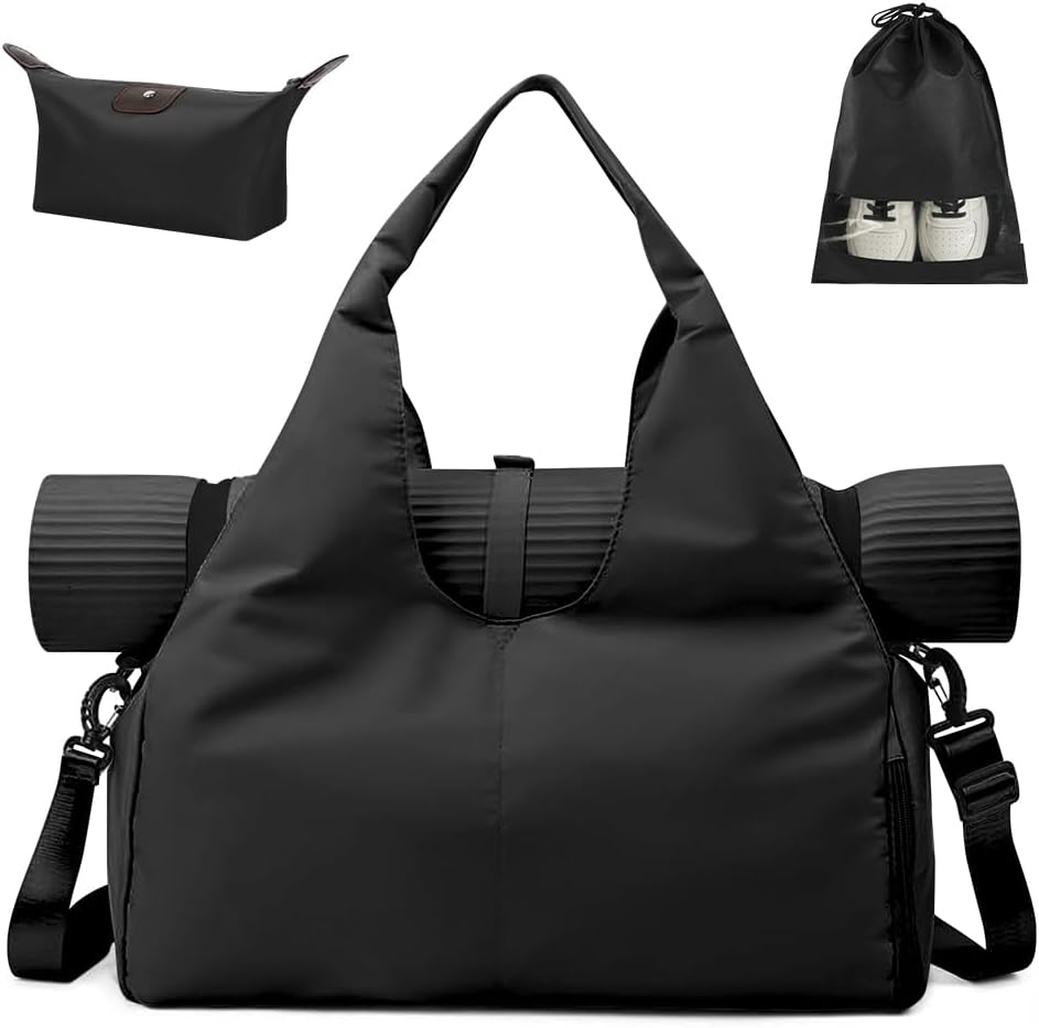 Aucuu Sportowa torba fitness torba do jogi z przegrodą na buty - obrazek 2