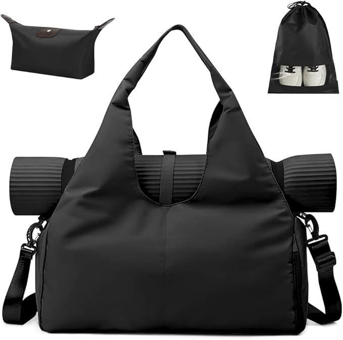 Aucuu Sportowa torba fitness torba do jogi z przegrodą na buty