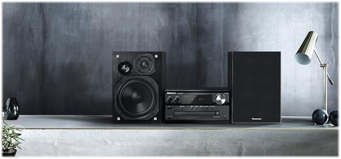 Panasonic SC-PMX90 system stereo CD (120W, 3-drożny system głośnikowy, szeroka kompatybilność, AUX-IN Auto Play, Remastering Bluetooth), czarny - obrazek 2