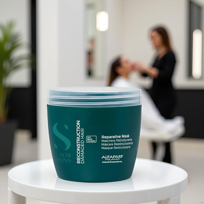 ALFAPARF SEMI DI LINO REPERATIVE Regenerująca maska do włosów 500ml - obrazek 5