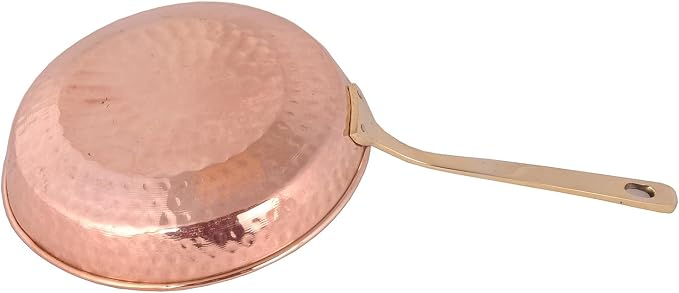 Patelnia do smażenia z czystej miedzi - obrazek 4