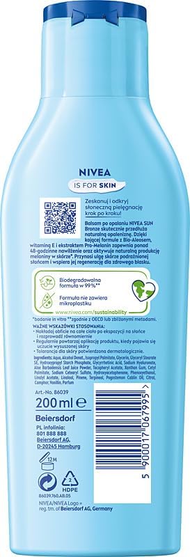 NIVEA SUN After sun BRONZE Balsam po opalaniu przedłużający - obrazek 3