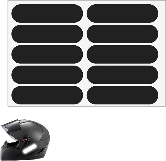 Cobee 10 sztuk odblaskowe naklejki na kask motocyklowy