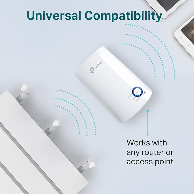 TP-Link TL-WA850RE – Wzmacniacz sygnału Wi-Fi N300, 2.4GHz, przycisk WPS, port Ethernet, wskaźnik sygnału – rozszerza zasięg Wi-Fi w domu - obrazek 6