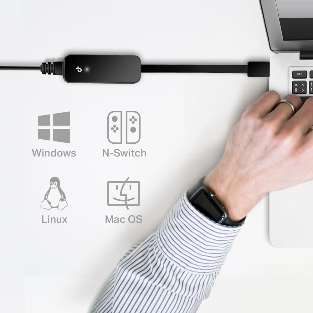 TP-Link UE306 | Adapter USB 3.0 do Ethernet 1000 Mb/s | Kompaktowy Design | Plug & Play | Kabel Składany | Kompatybilny z Windows/macOS/Linux/Chrome OS - obrazek 7