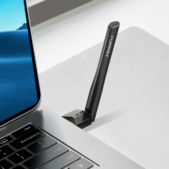 TP-Link UB500 Plus – Adapter Bluetooth 5.3 USB z anteną zewnętrzną, zasięg do 20 m, obsługa 7 urządzeń jednocześnie, Plug & Play, Kompatybilność z Windows 11/10/8.1/7 - obrazek 6