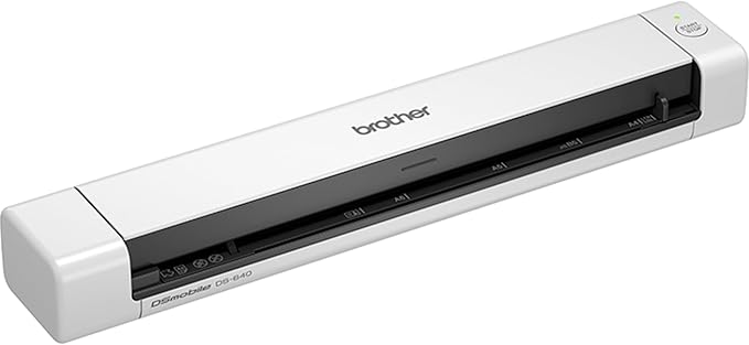 Brother Skaner mobilny DS-640 | A4 | Zasilanie USB | 15 str./min | kolorowy | czarny/biały | Dsmobile | skanowanie do USB