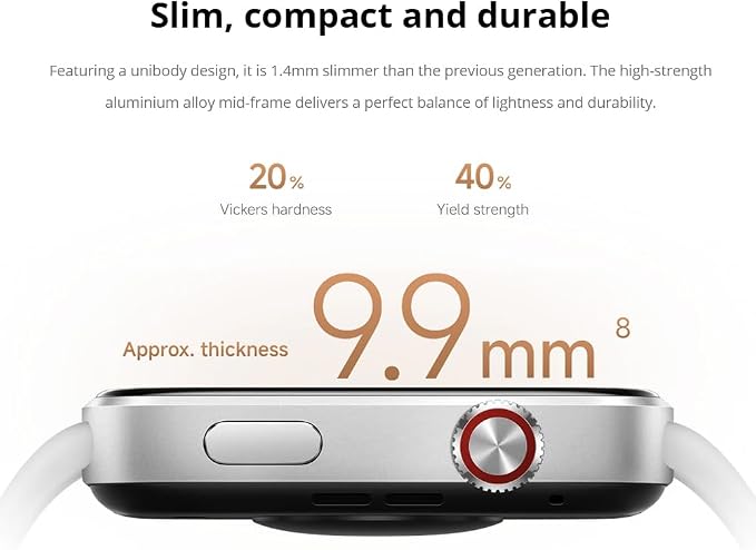 XIAOMI Redmi Watch 6, damski smartwatch męski, AMOLED 2,07", śledzenie sportu i fitness, 150+ trybów sportowych, do 24 dni pracy na baterii, 5ATM, zegarek GPS, Android™ i iOS, Szary, One Size - obrazek 4