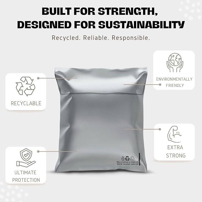 RAGO® Plastikowe torebki wysyłkowe I foliopaki M-10 sztuk - obrazek 4