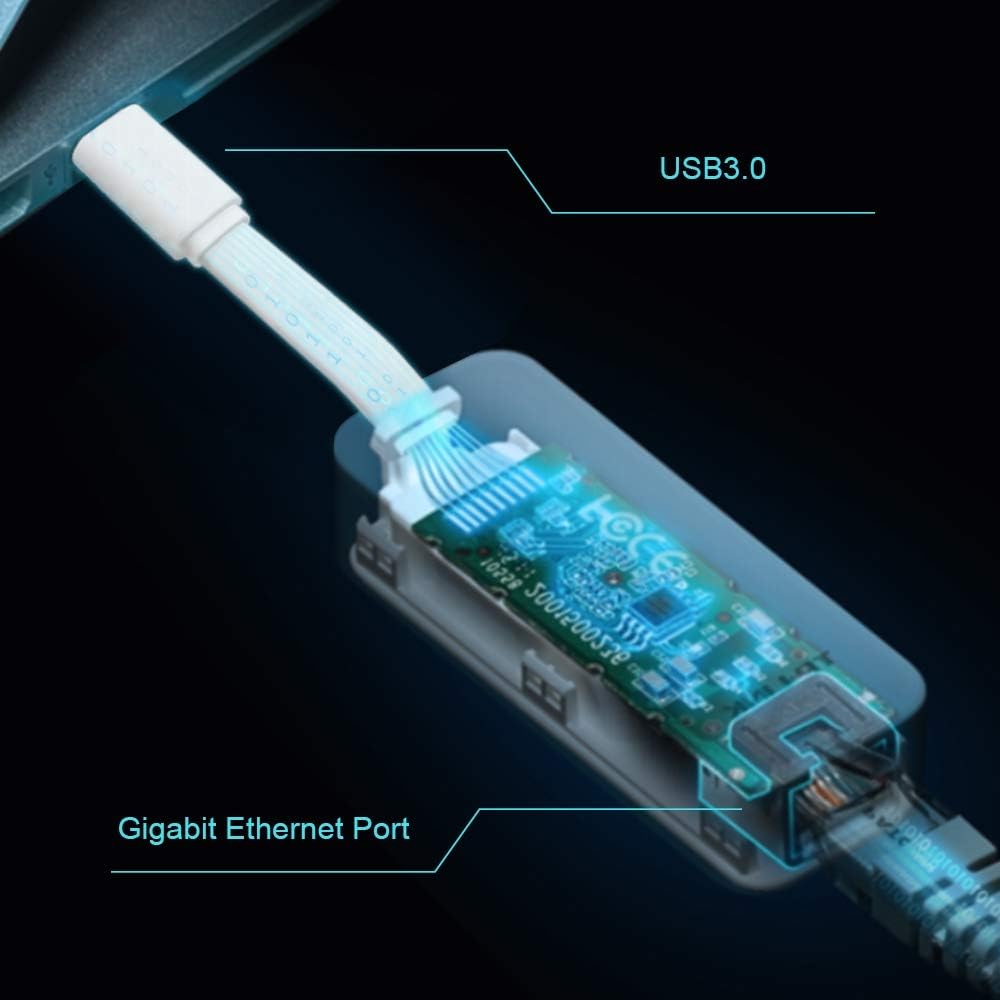 TP-Link UE300C – Adapter USB-C do Gigabit Ethernet (1000 Mb/s), kompatybilny z Windows, macOS, Android, Plug & Play, idealny do laptopów bez portu LAN - obrazek 6