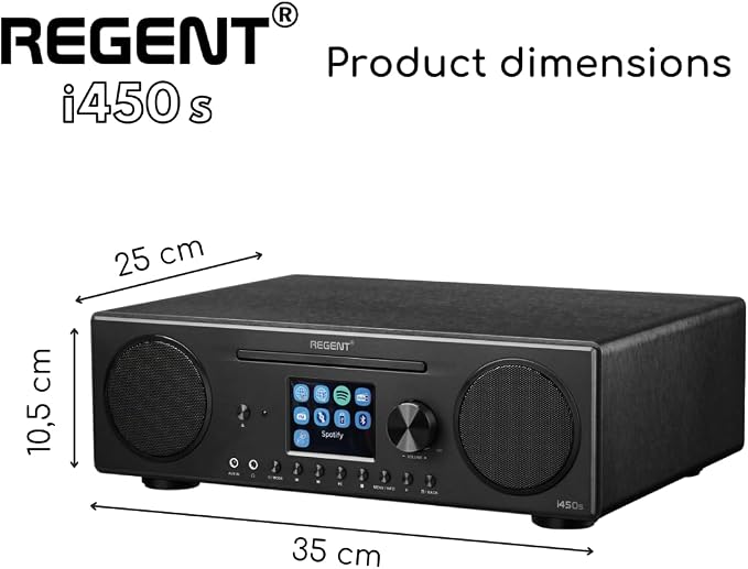 Głośnik REGENT i450s Spotify Connect DAB+ Radio internetowe - obrazek 5