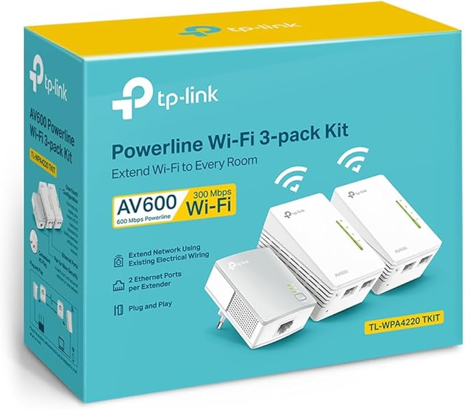 TP-Link TL-WPA4220 TKIT | Zestaw powerline AV600 z WiFi N300 (3 urządzenia) | 2× porty Ethernet | Klonowanie WiFi - obrazek 7