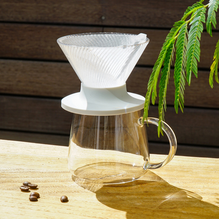 Hario - tritanowy drip NEO V60-02 - transparentny - obrazek 3