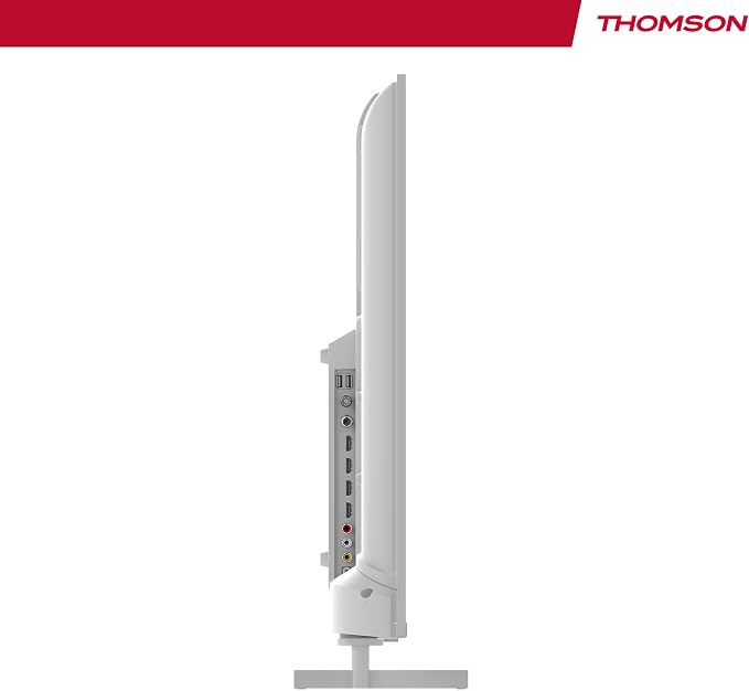 THOMSON 43 calowy (109 cm) 4K Ultra HD Biały Smart Android TV, Google Assistant, Wi-Fi, Dolby Digital, Bluetooth, Triple-Tuner (Kabel/Satelita/Antena), HDMI, CI+, A+ Płyta – 43UA5S13W - obrazek 4