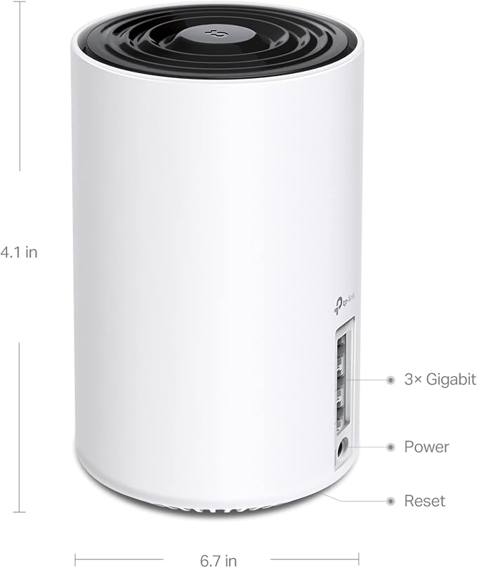 TP-Link Deco XE75 (3 szt.) – System Mesh Wi-Fi 6E AXE5400, trzy pasma, 6GHz, Mesh AI, port 2.5G, zasięg do 670m² – do domu inteligentnego i streamingu 8K - obrazek 6