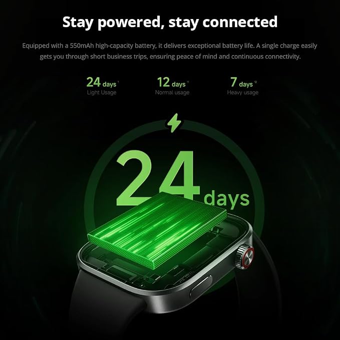 XIAOMI Redmi Watch 6, damski smartwatch męski, AMOLED 2,07", śledzenie sportu i fitness, 150+ trybów sportowych, do 24 dni pracy na baterii, 5ATM, zegarek GPS, Android™ i iOS, Szary, One Size - obrazek 5