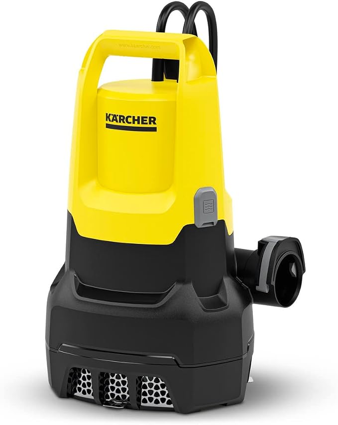 Kärcher SP 22.000 pompa zanurzeniowa z czujnikiem poziomu brudnej wody, przepływ: 22 000 l/h, głębokość zanurzenia: maks. 7 m, rozmiar cząstek: maks. 30 mm, wysokość wody resztkowej: 35 mm, ciśnienie