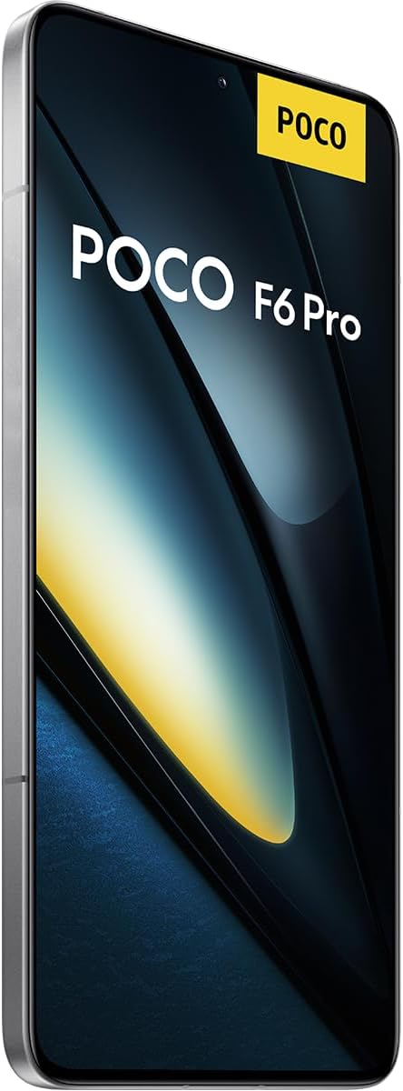 Poco F6 Pro smartfon, 12 + 512 GB telefon komórkowy bez umowy, wyświetlacz WQHD+ AMOLED 120 Hz 6,67" (6,67"), potrójny aparat 50 MP, 5000 mAh, 120 W HyperCharge, Dual-SIM, biały - obrazek 5