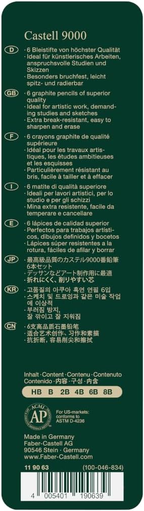 FABER-CASTELL zestaw ołówków Castell 9000 - obrazek 5