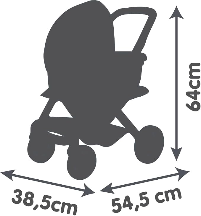 Smoby Maxi-Cosi Różowy wózek spacerowy i głęboki - obrazek 3