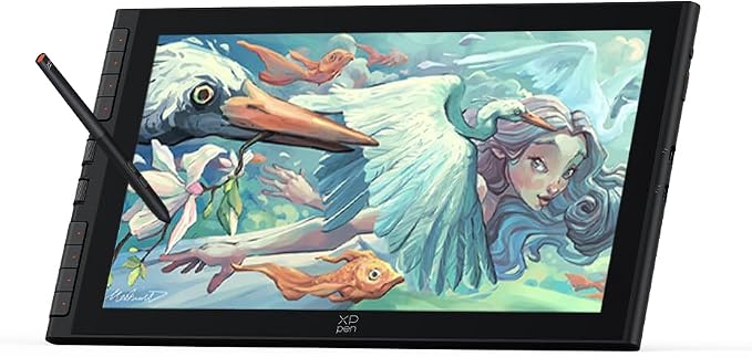XPPen Artist 16 3rd tablet graficzny z ekranem 15,4 cala z kółkiem X-Dial, 8 szybkich klawiszy, 16384 poziomy rysik X4 dla ilustratorów, projektantów lub studentów sztuki