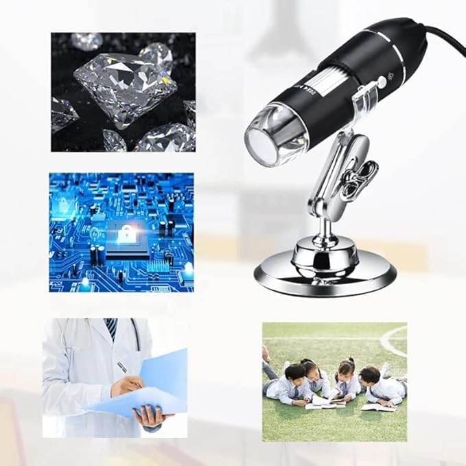 Retoo Mikroskop cyfrowy przenośny z 1600 x powiększeniem - obrazek 4