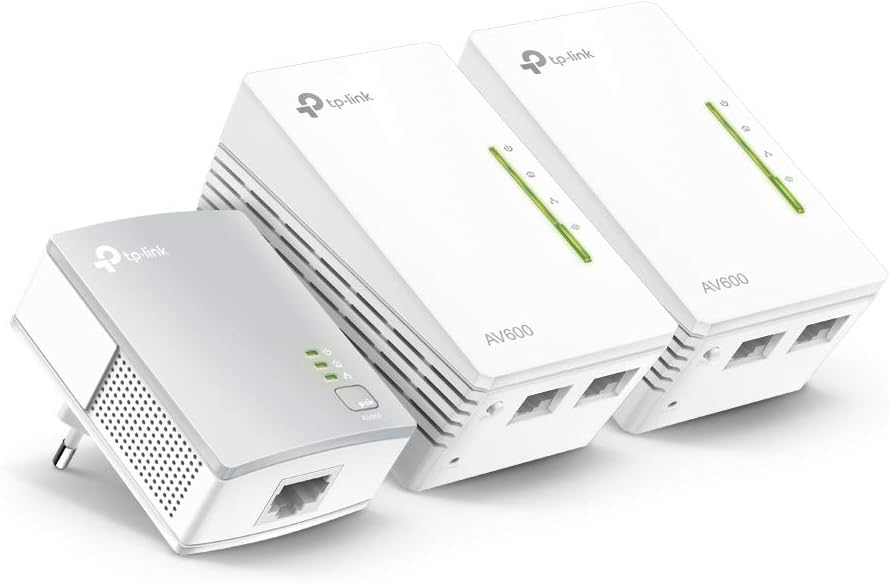 TP-Link TL-WPA4220 TKIT | Zestaw powerline AV600 z WiFi N300 (3 urządzenia) | 2× porty Ethernet | Klonowanie WiFi - obrazek 2