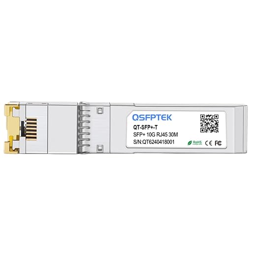 QSFPTEK Najnowszy 10GBASE-T SFP+ RJ45 Transceiver do 30m