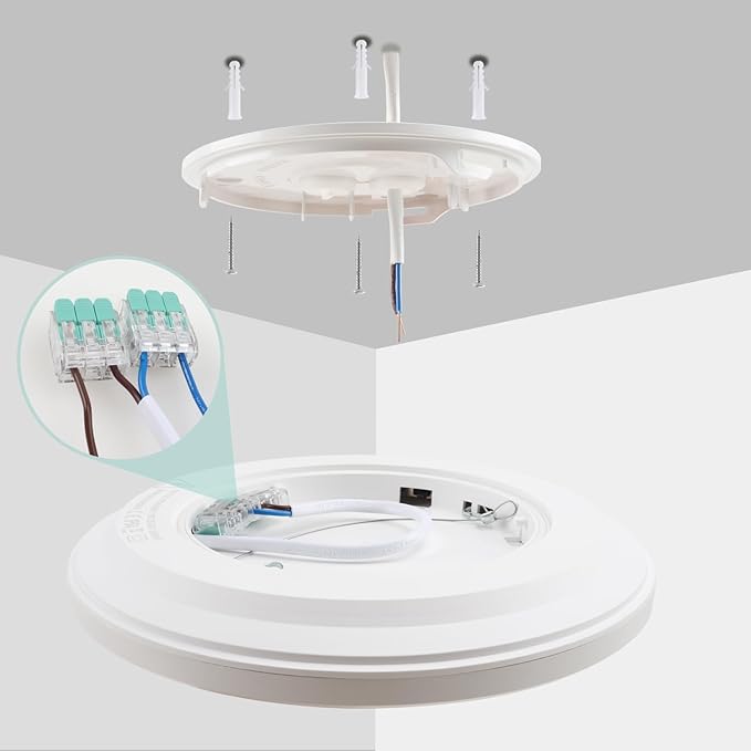 DA LIGHT Płaska lampa sufitowa LED 18 W 2000 lumenów - obrazek 6