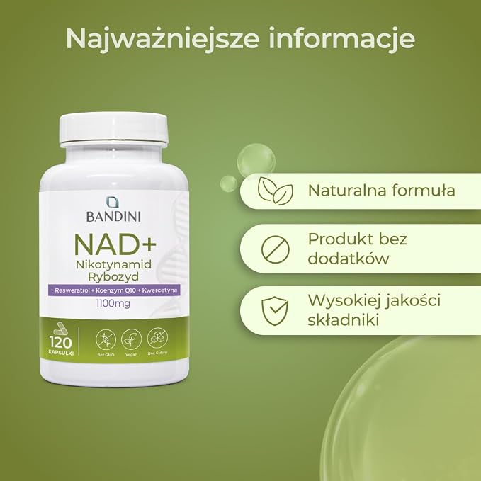 Bandini® Liposomalny NAD+ 120 kapsułek - obrazek 6