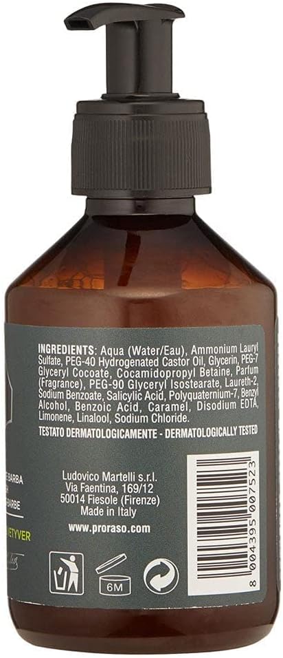 Proraso Cyprys a Vetyver Broda Umyć 200 ml - obrazek 4