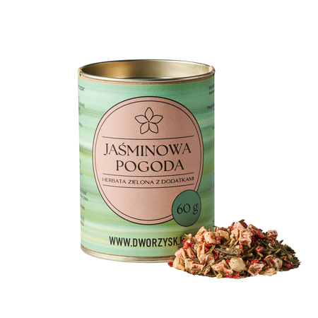 Dworzysk - herbata zielona sypana Jaśminowa Pogoda 60 g - obrazek 2